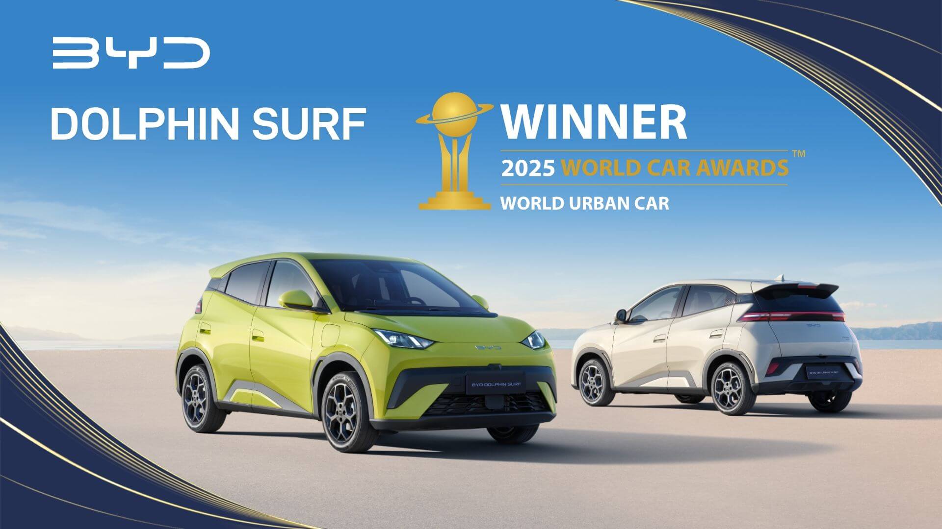 La BYD Dolphin Surf élue "Voiture Urbaine de l’Année" aux WCA 2025